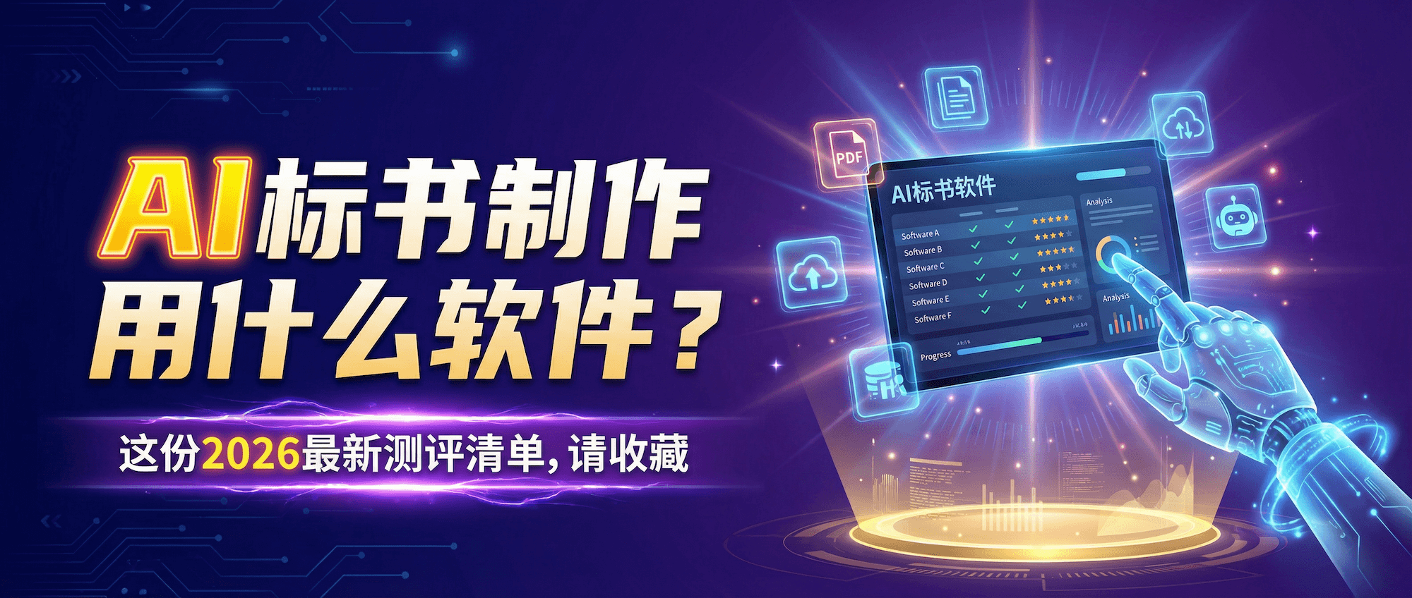 AI标书制作用什么软件？这份2026 年最新测评清单，请收藏！